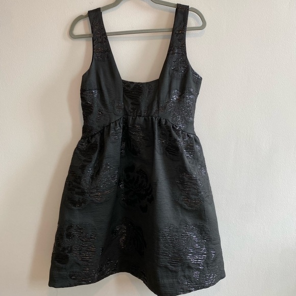 NWT Anthropologie Maeve Jacquard Black Sleeveless Dress - Picture 4 of 6
